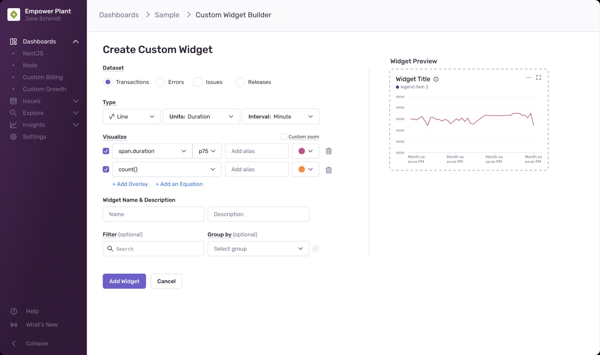 Full page exploration